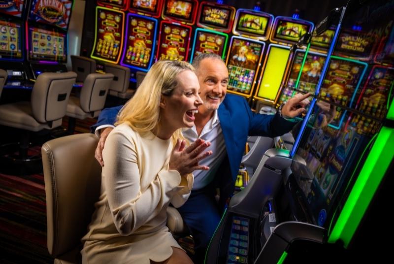 Couple at Slot Machines
