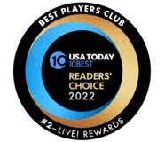 USA Today 10 Best Readers Choice 2022 Logo | Best Players Club #2 Live! Rewards